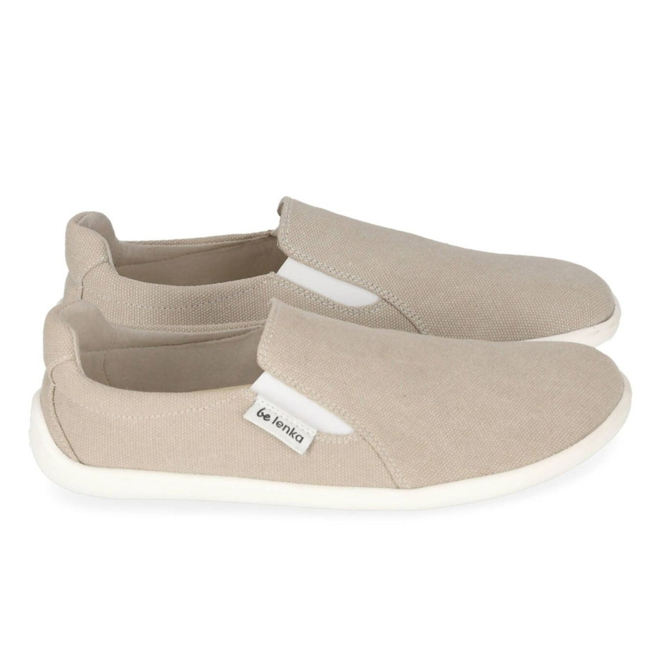 Încălțăminte de pânză barefoot Be Lenka "Eazy" - bej