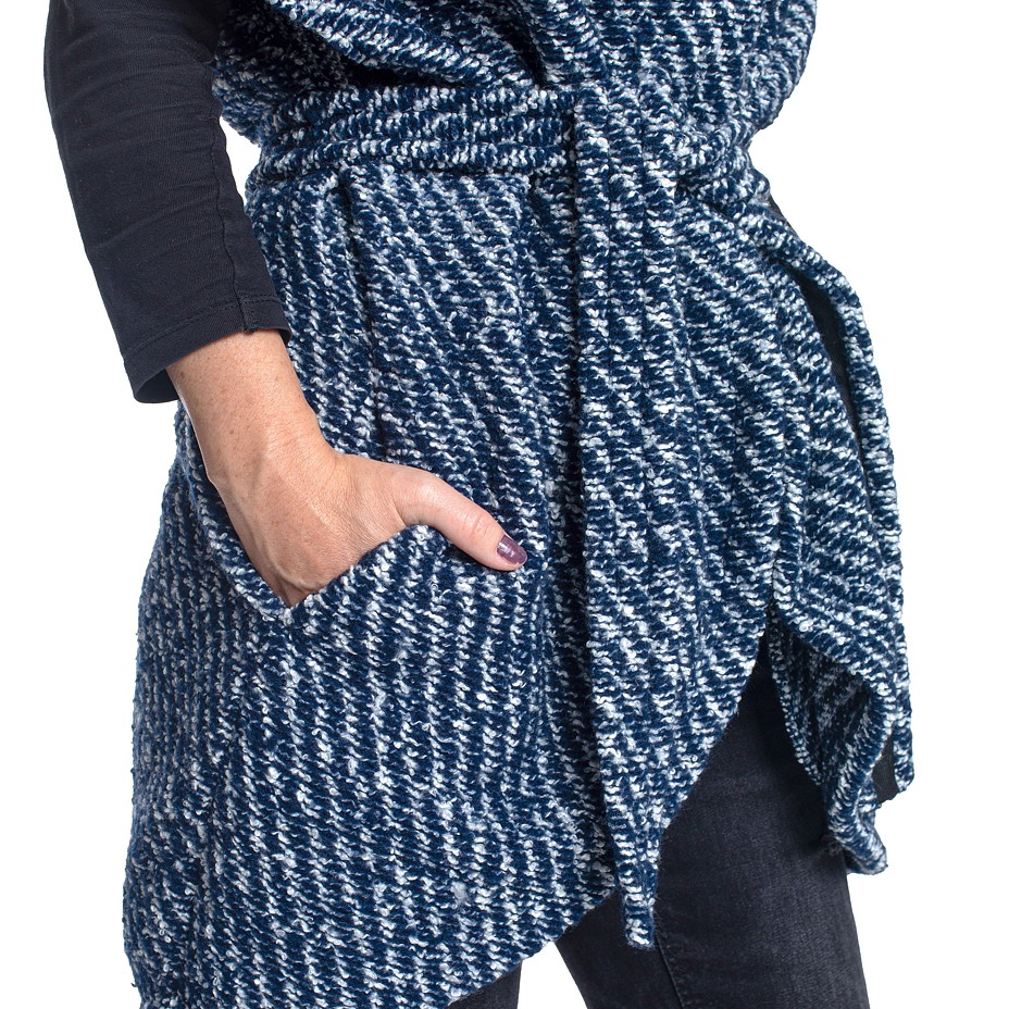 Vestă de înfășurat - albastru