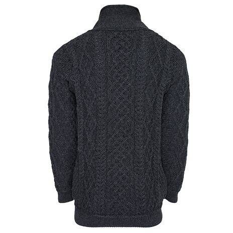 Pull Vlnka en laine pour hommes S18 gris foncé