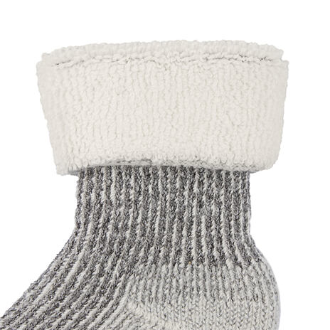 Kindersocken aus Schafwolle Merino Frottee weiß