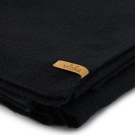 Vlnka Wool Scarf with Cashmere B07 Black