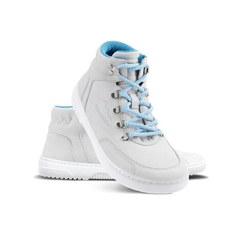 Ledersneaker barefoot knöchelhoch Barebarics Element hellgrau