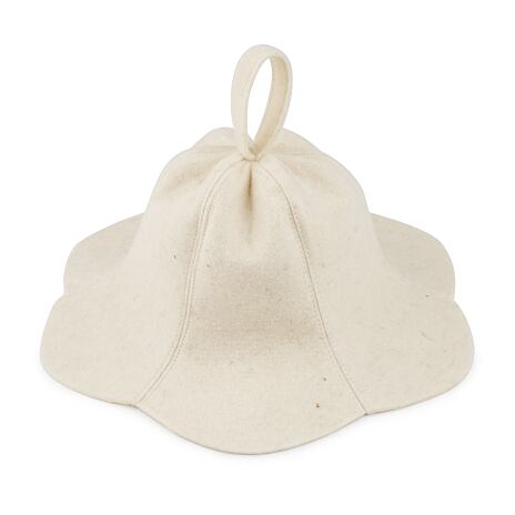 Bonnet de laine pour le sauna fleur