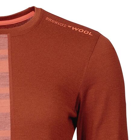 Women’s Ortovox 185 Rock'n'Wool Long Sleeve Merino Top Coral