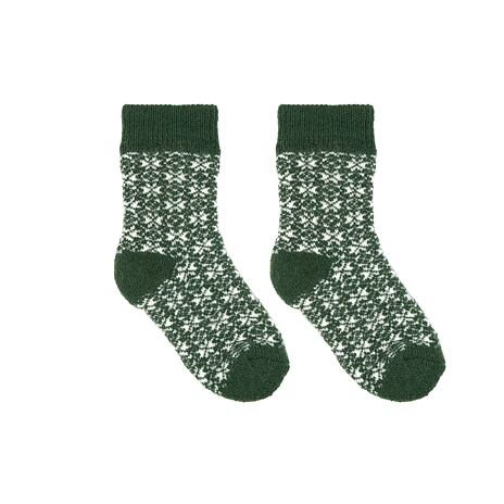 Merino Kids’ Christmas Socks Green