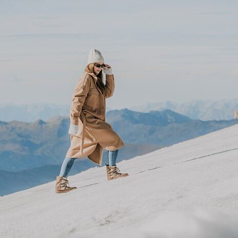 Dámske barefoot snehule Be Lenka Snowfox hnedá