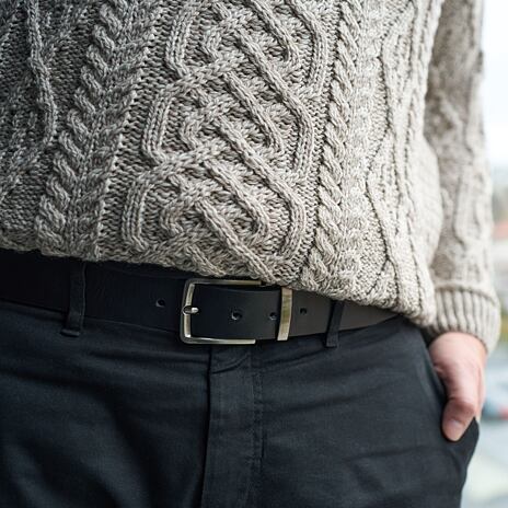 Ceinture en cuir noire