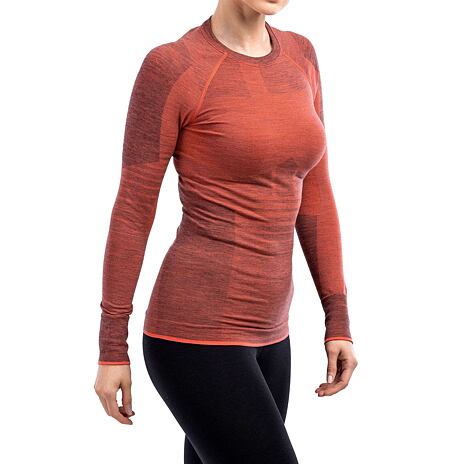 Women's 230 Competititon Long Sleeve Ortovox Merino Top Coral