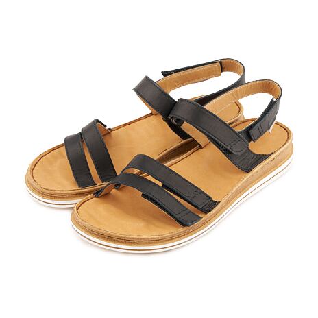 Women's orthopaedic leather sandals Vivian black