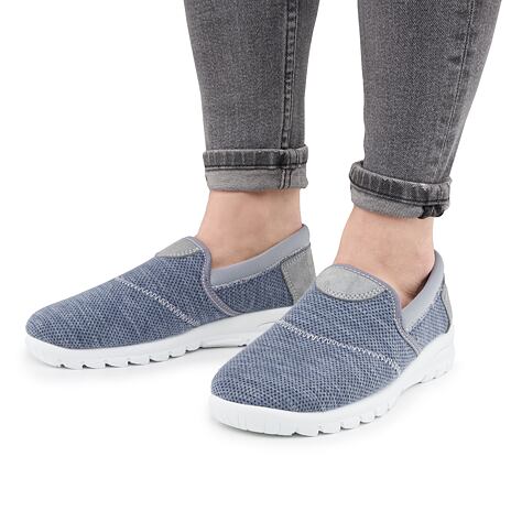 Damen-Slip-On-Sneakers blau