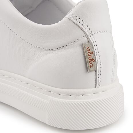 Dames orthopedische leren sneakers Viola wit 