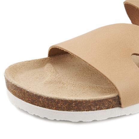 Dames kurken anatomische slippers Lola crème