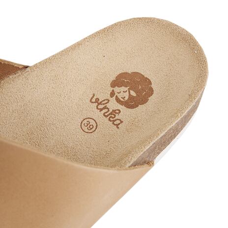 Dames kurken anatomische slippers Lola crème