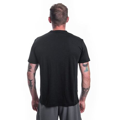 Heren T-shirt Sensor Merino Air Traveller zwart