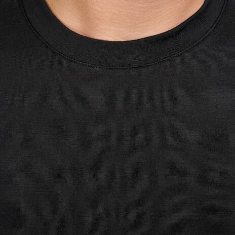 Merino T-Shirt mit kurzen Ärmeln für Herren schwarz