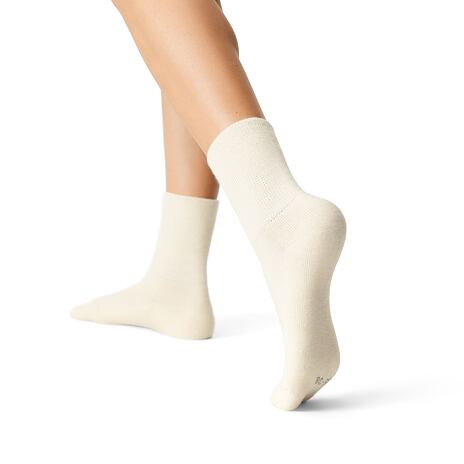 Chaussettes sibériennes en Merino 2 paires blanches