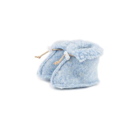 Woolen Baby Booties Blue