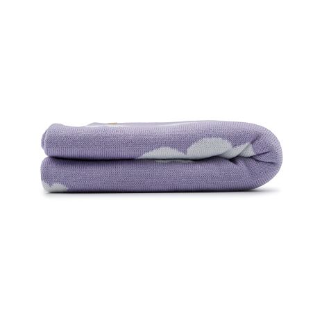 Children's Wool Blanket Cloud Purple