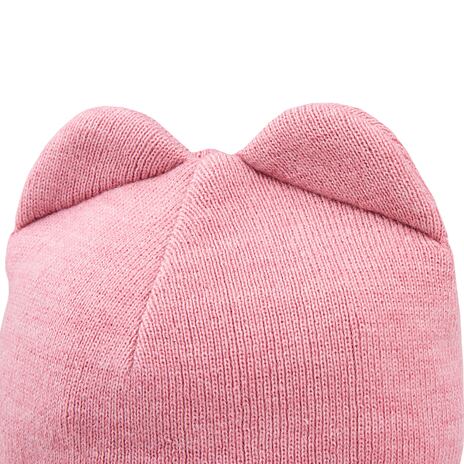 Kinder-Wollhaube Merino rosa