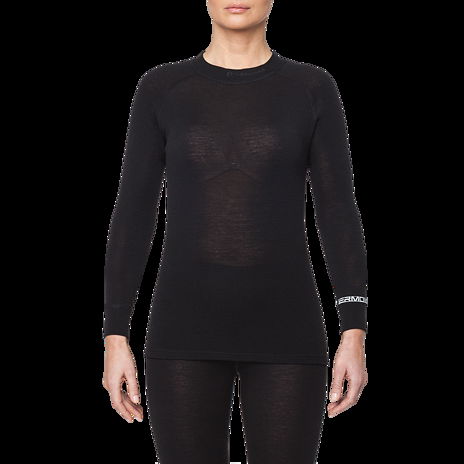 T-shirt fonctionnel pour femmes en mérinos WARM Thermowave noir