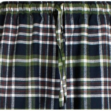 Men's Checkered Flannel Pajama Pants Blue-Green