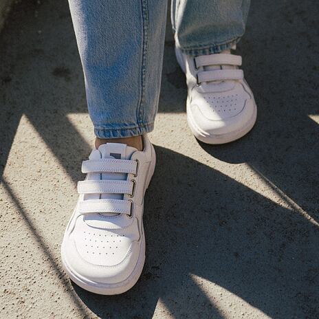 Barefoot sneakers Barebarics Zing Velcro, wit
