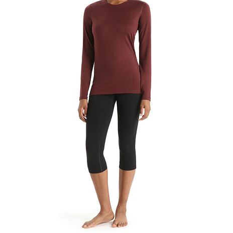 Dámské legíny Merino 200 Oasis 3/4 Leggings Icebreaker Black