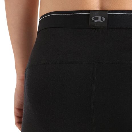 Short pour hommes Merino 200 Oasis Hommes Icebreaker, Noir