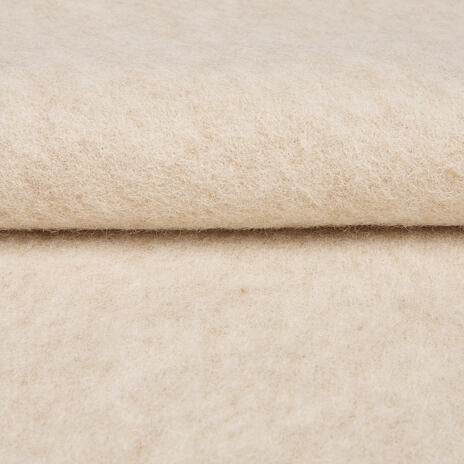 Soft wool blanket beige