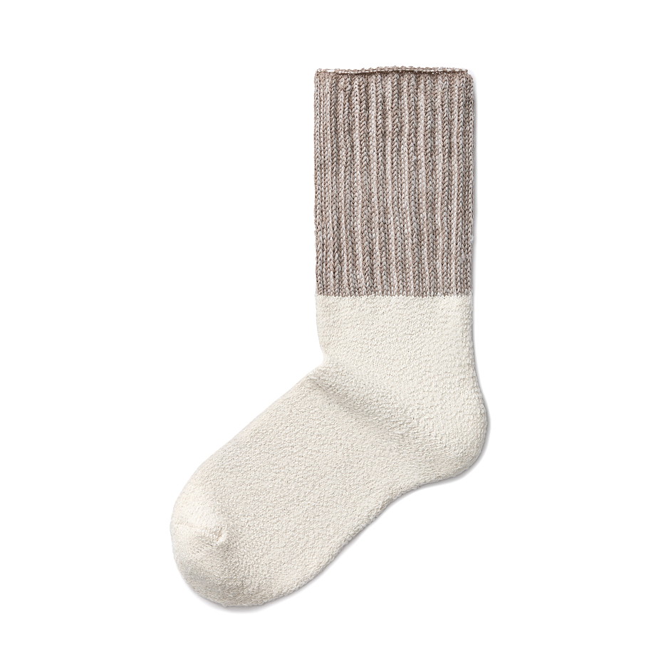Prodloužené ovčí ponožky Merino hnědá