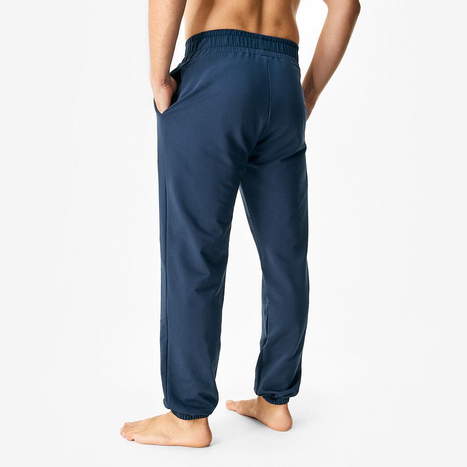 Pánské bavlněné tepláky na gumu modrá