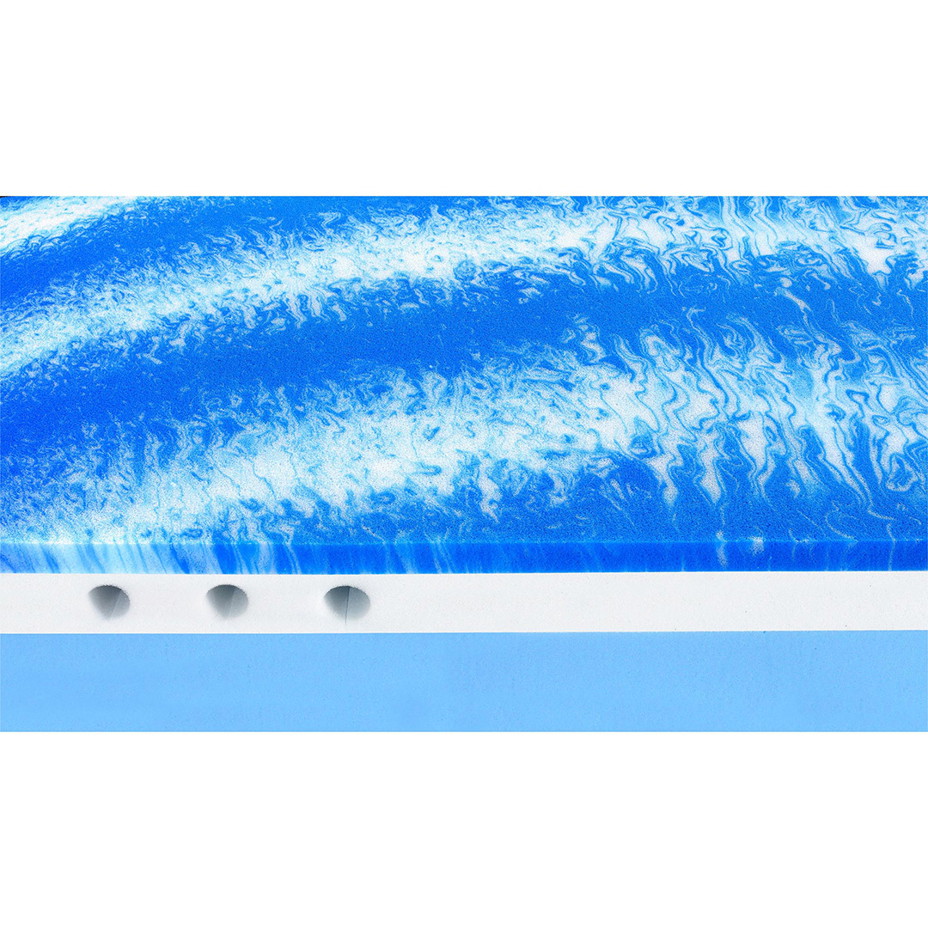 Oboustranná matrace z gelové pěny s ovčí vlnou a chladivou stranou