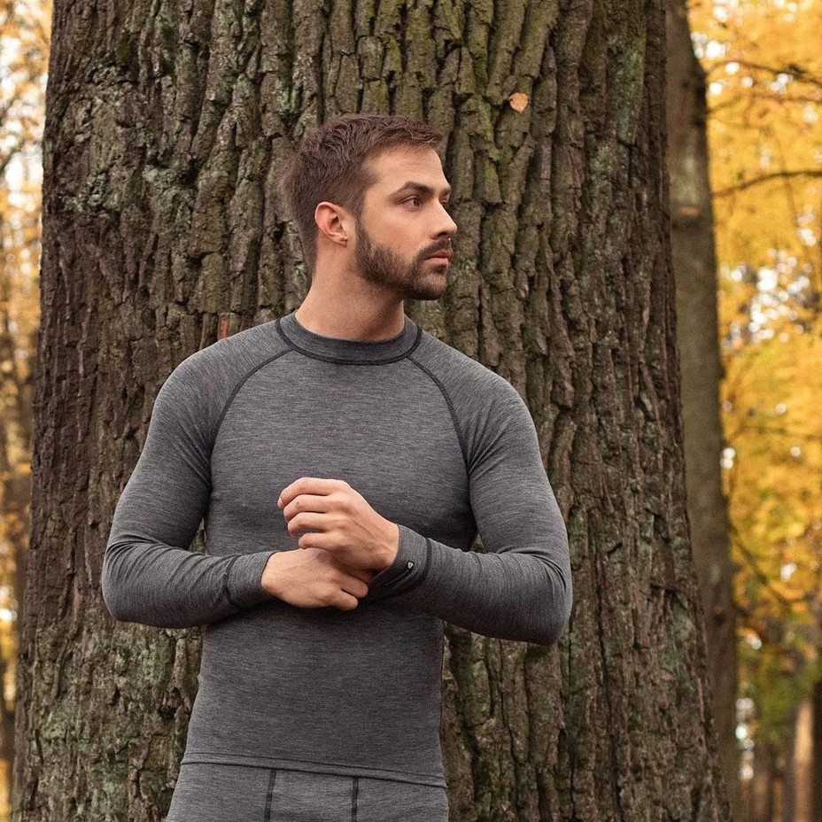 Pánské funkční triko Merino ACTIVE Thermowave šedá