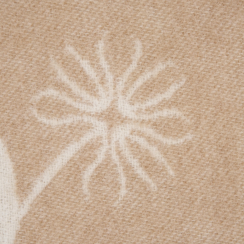 Vlněný Merino pléd s ovečkou béžová