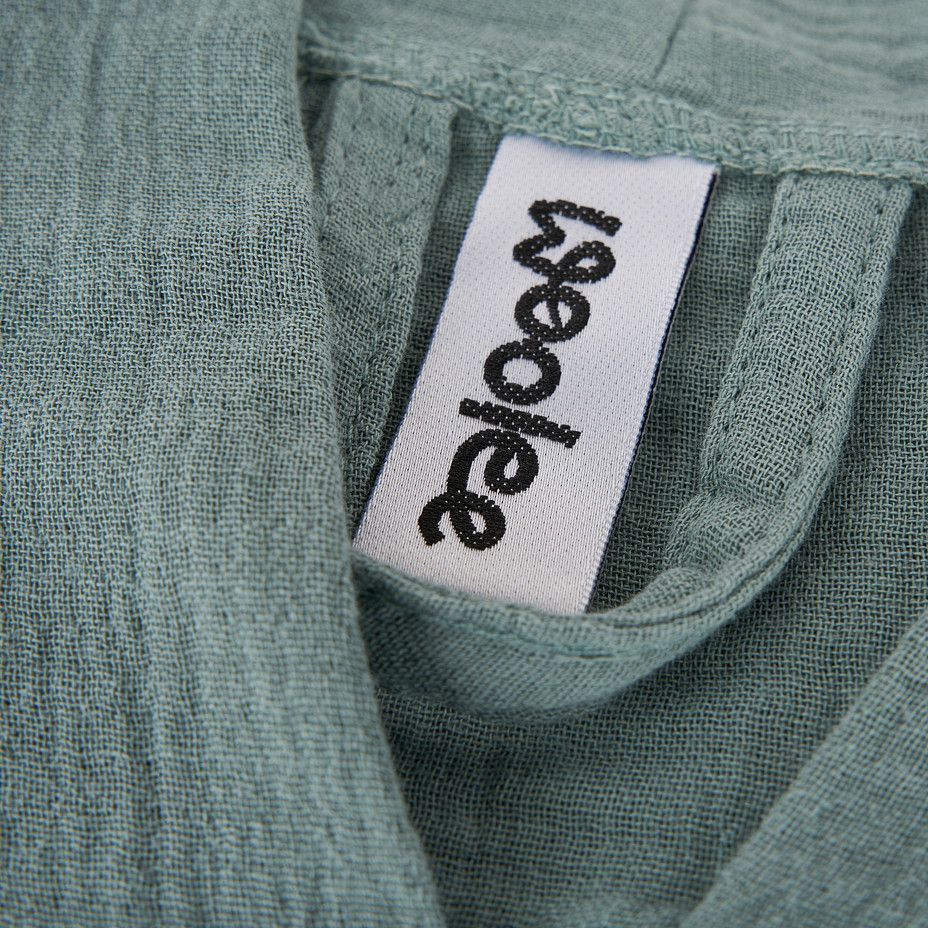 Muslin bathrobe green