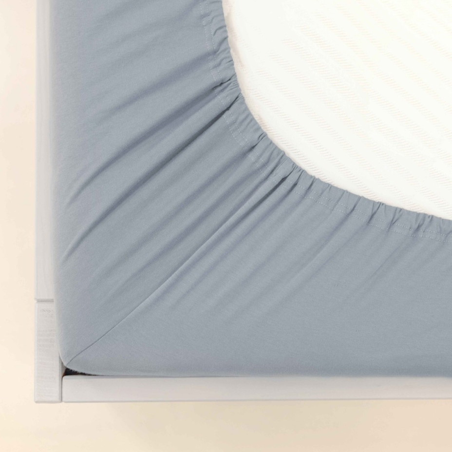 Bavlněné Jersey prostěradlo šedá