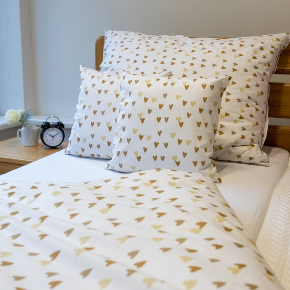 Bavlněné povlečení 
srdce