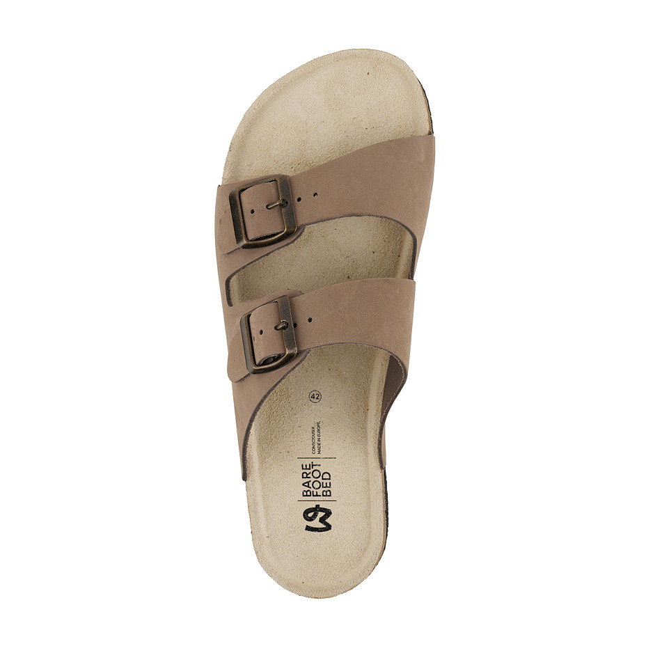 Pánské kožené barefoot nazouváky 
Xavier hnědá