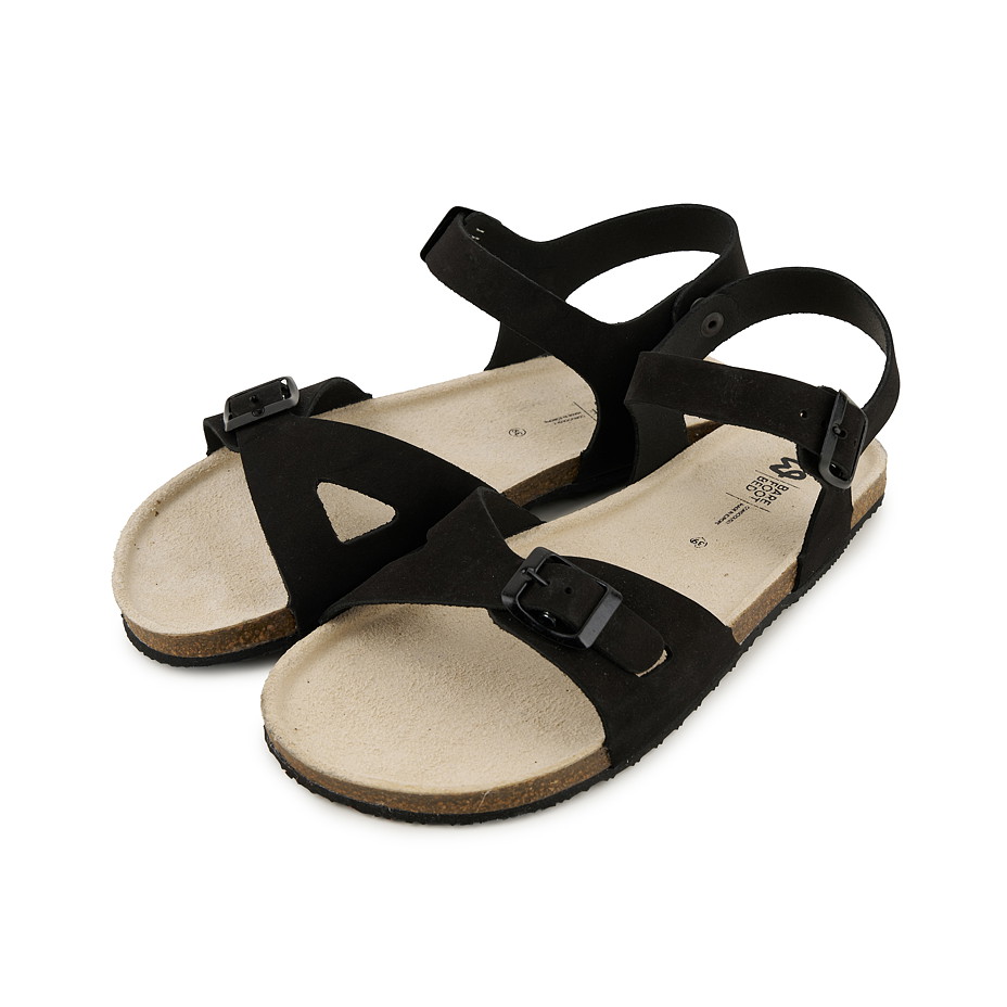 Dámské kožené barefoot sandály Mika černá