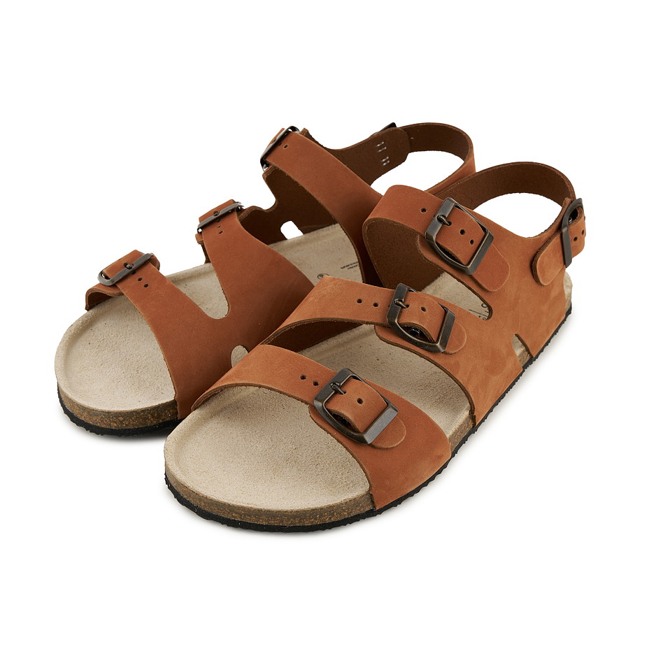 Dámské kožené barefoot sandály Noa hnědá