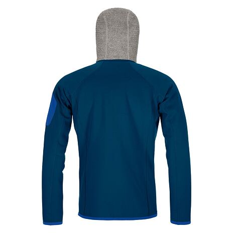 Herren Fleece- Pullover Plus Classic Knit Hoody Ortovox Petrol Blue