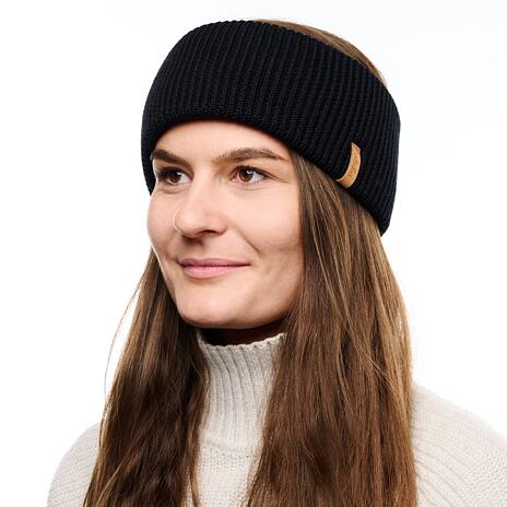 Vlnka Wool Headband C01 Black