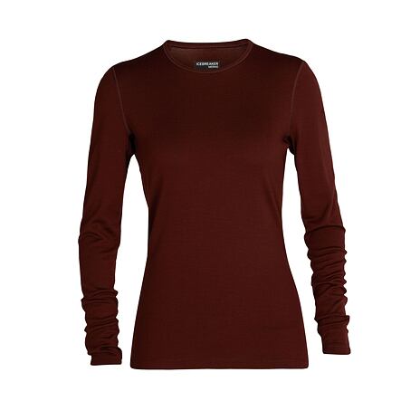 Dames functioneel T-shirt Merino 200 Oasis Icebreaker espresso