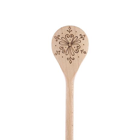 Rounded Wooden Spoon Snowflake