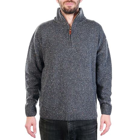 Men's Wool Sweater S10 Dark Dark Grey