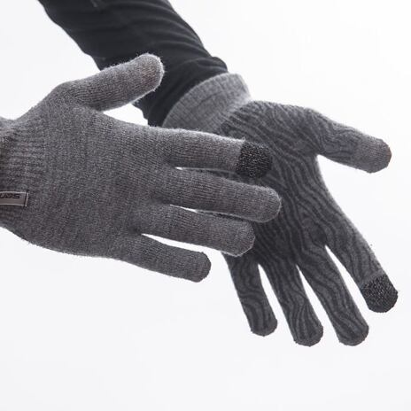 Gants en laine Sensor Merino gris