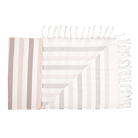 Vlnka Cotton Wrap Brown Stripe