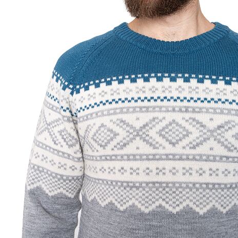 Herrenpullover Ulvang Marius Roundneck blau