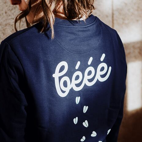 Sweat-shirt en coton Woolville blue foncé