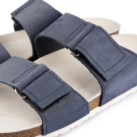 Men’s Samuel Orthopaedic Cork Sliders Blue